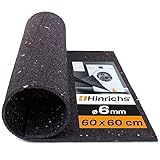 Hinrichs Antivibrationsmatte für Waschmaschinen 60 x 60 cm - Gummimatte - Zuschneidbare Dämmmmatte...