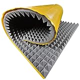 Akustikschaumstoff Selbstklebend Pyramiden Matte 100x200 x 6 cm von GMP Tech beauty of sound -...